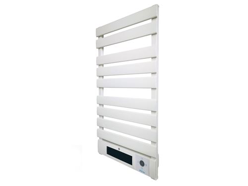 Sèche-serviettes électrique aluminium blanc display LED 1500W PURLINE NTW-25 Blanc