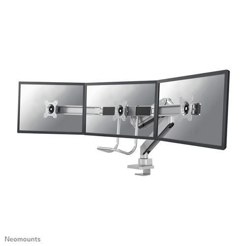Neomounts by Newstar NM-D775DX3SILVER 1 pièce Support de table pour écran 43,2 cm (17) - 61 cm (24) mobile, rotatif, inclinable