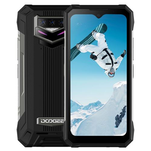 Smartphones DOOGEE S89 Pro 6.3 pouces 8+256G 12000mAh caméra de 64mp Android 12 Noir