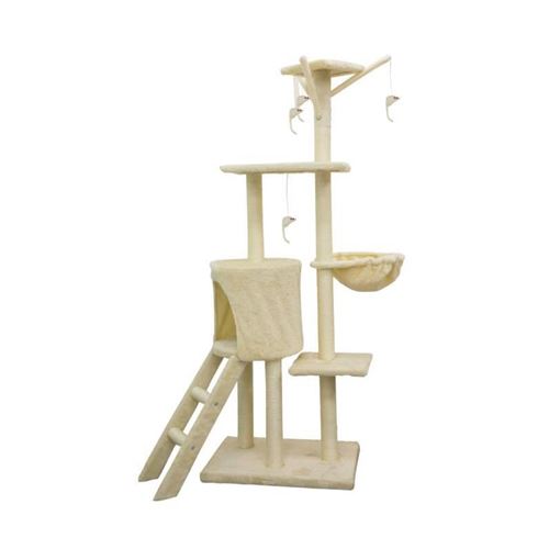 Meilleurs prix pour JIPSY Arbre a chat Beige - 79 x 34 x 138 cm - Beige