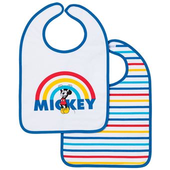 POREE HAVLIK Mickey lot de 2 bavoirs 1er âge - 1