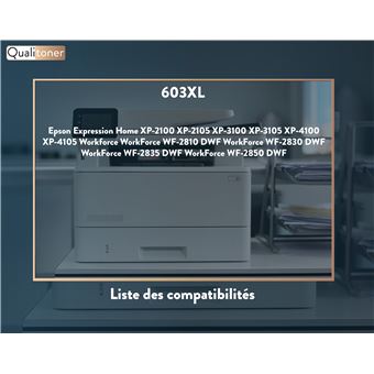 TONERMEDIA - x4 cartouches Epson 603 XL compatibles (1 Noir, 1 Cyan, 1  Magenta, 1 Jaune) - Cartouche d'encre - Achat & prix