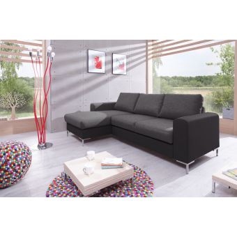 canap lilly angle gauche convertible coffre bicolore grisgris anthracite achat prix fnac - Canape Angle Gauche Convertible canap lilly angle gauche convertible coffre bicolore grisgris anthracite achat prix fnac - Canape Angle Gauche Convertible