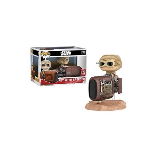 Figurine Star Wars The Force Awaken - Rey With Speeder Galactic Convention 2017 15cm