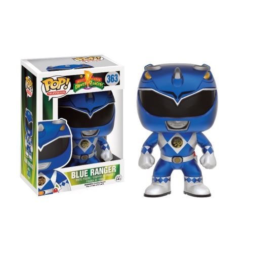 Figurine Power Rangers - Blue Ranger Metallic Exclusive Pop 10 cm