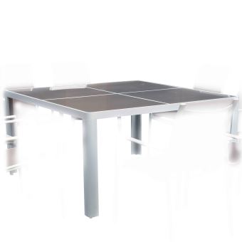 Table Carrée 1.4X1.4M Victoria Alu/Verre - Mobilier de Jardin ... Table Carrée 1.4X1.4M Victoria Alu/Verre - Mobilier de Jardin ...