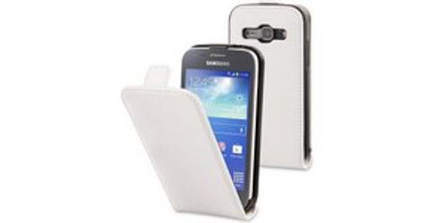 Muvit Slim - Beschermende bedekking voor mobiele telefoon - wit - voor Samsung Galaxy Ace 3
