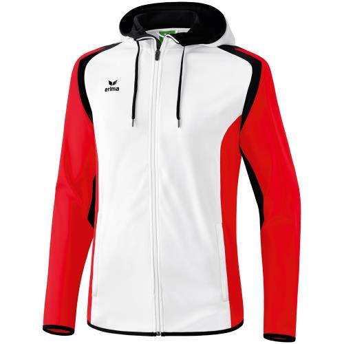 Erima - Veste d'entraînement à capuche Erima Razor 2.0 - XL - blanc/rouge/noir
