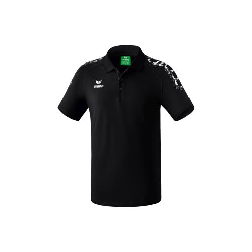 Erima - Polo Erima Graffic 5-C - M - noir/blanc