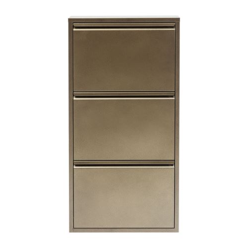 Casier à Chaussure Caruso bronze 3 Tiroirs Kare Design