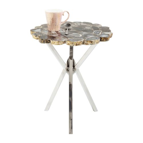 Table d appoint Treasury grise 40cm Kare Design
