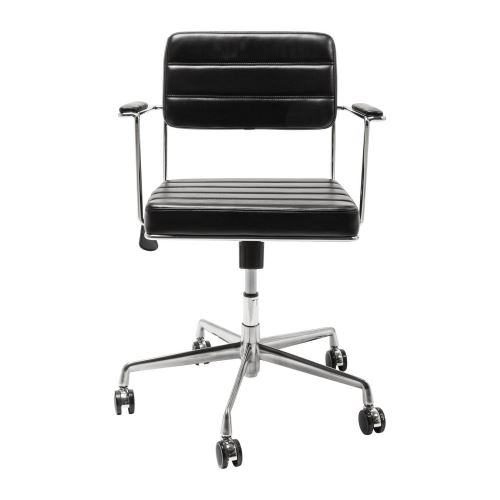 Chaise de bureau pivotante Dottore noire Kare Design