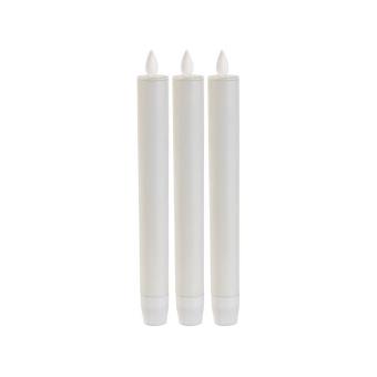 Lot De 3 Bougies LED Flamme Vacillante Et Micro LED Avec Tlcommande 64004129
