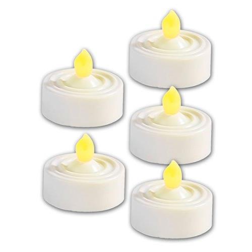 5 Bougies à LED Style Chauffe-Plat