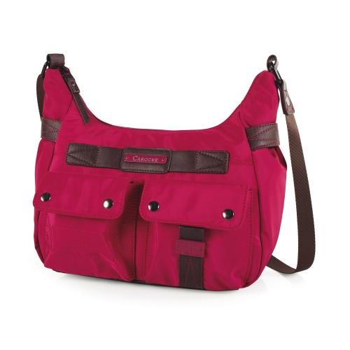 Sac à bandoulière world fuchsia Caroche