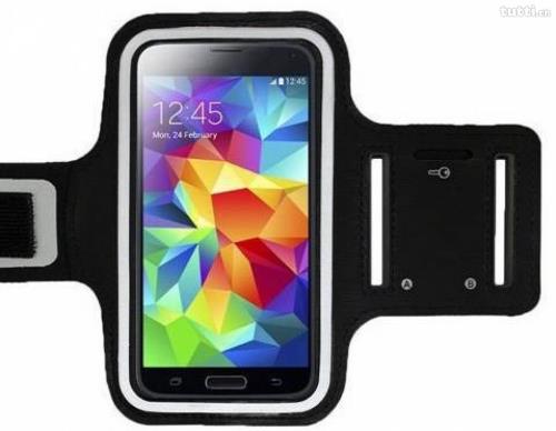 CABLING® Housse brassard néoprene noir avec bande velcro, bandes réfléchissantes, trous pour écouteurs et poche à  clé pour iPhone 6 / 7 PLUS et Galaxy Note 5
