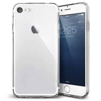 iphone 8 plus coque transparente noir silicone