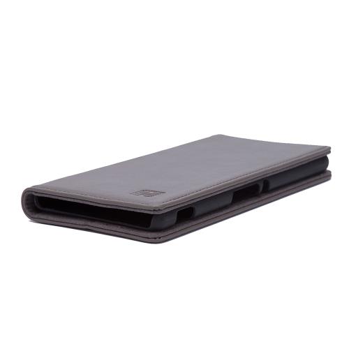 Etui cuir Sony Xperia X Compact Leather -Classic Wallet- par 32nd® - Gris éléphant