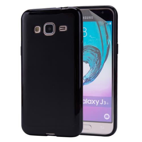 Coque Samsung Galaxy J3 (2016) -ClearGel- par 32nd® - Noir