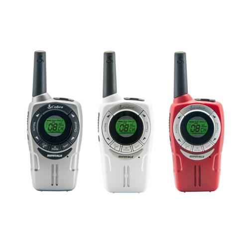 Ensemble de trois talkie walkie multicolores portée 8 kilomètres COBRA - SM660