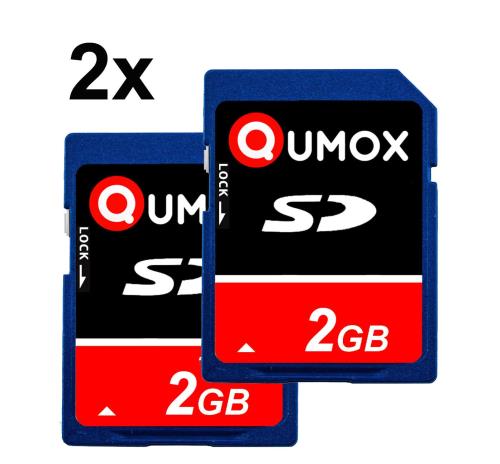 2pcs Carte mémoire SD 2 Go pour caméra phone