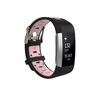 Bracelet en siliconeSoft bi couleur pour Fitbit Charge 2