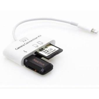 Blanc-Lecteur de carte SD pour iPhone 11 8 vers USB 3.0, appareil photo,  souris, clavier, adaptateur 8 broche - Cdiscount Téléphonie