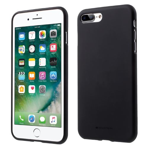 Coque en TPU mercury goospery matte antitrace noir pour votre Apple Iphone 7 Plus