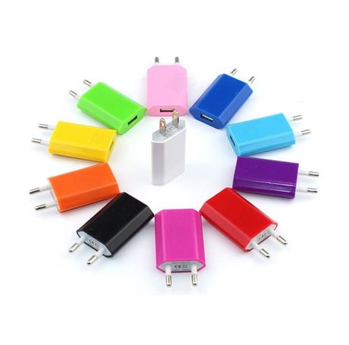Adaptateur USB Prise Murale 1 Port Secteur Courant AC Chargeur IPHONE (5V-1A) Universel (ROUGE)