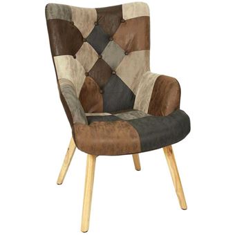 Fauteuil en polyuréthane patchwork Helsinki - 1