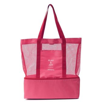Cabas sac à pique-nique ou à provisions multifonctions pliable et isotherme ROSE