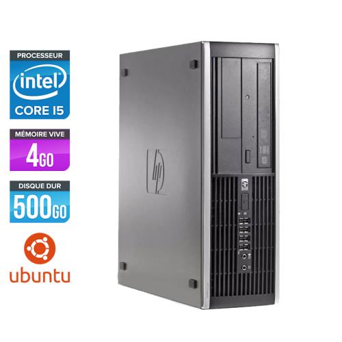 Unité centrale HP Elite 8200 SFF - Noir - Intel Core i5-2400 / 3.10 GHz - RAM 4 Go - HDD 500 Go - DVD - Gigabit Ethernet - Ubuntu / Linux