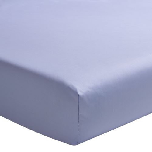 Essix - Percale coton Drap Housse Céleste - 90 x 200 cm
