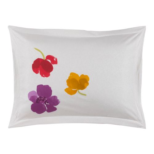 Essix - Taie d'oreiller Chamade Satin de coton Blanc - 50 x 75 cm
