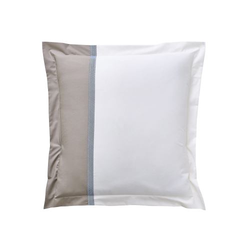Essix - Taie d'oreiller carrée Toi et Moi Escale Bleuet - 65 x 65 cm