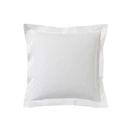 Essix - Percale coton Taie d'oreiller Blanc - 64 x 64 cm