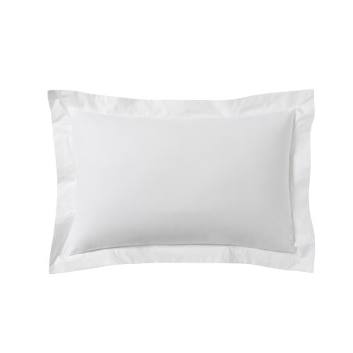 Essix - Percale coton Taie d'oreiller Blanc - 50 x 70 cm