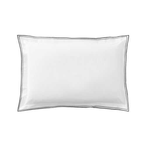 Designers Guild - Taie d'oreiller Percale de coton Astor Graphite - 50 x 75 cm