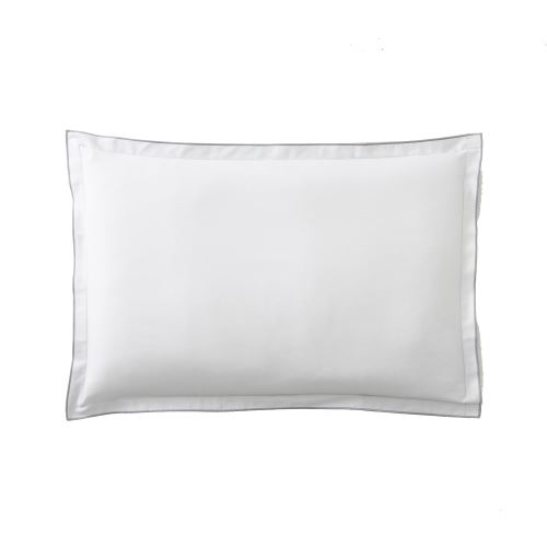 Designers Guild - Taie d'oreiller Satin de coton Saraille Gris - 50 x 75 cm