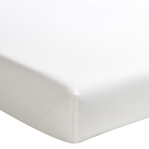 Essix - Percale coton Drap Housse Meringue - 140 x 190 cm