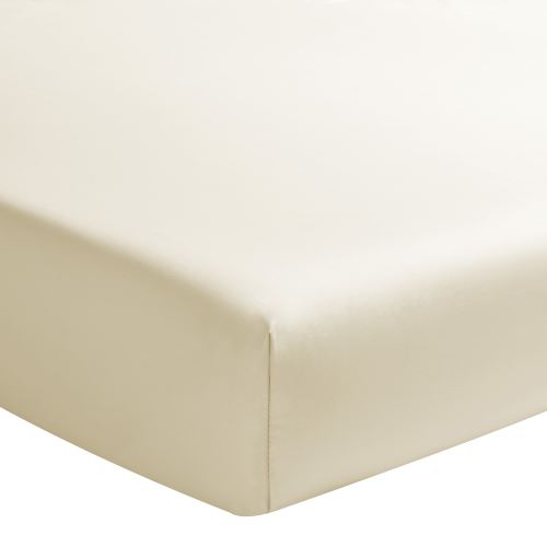 Essix - Percale coton Drap Housse Paille - 90 x 200 cm
