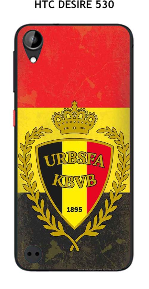 Coque HTC Desire 530 design Foot Belgique fond drapeau