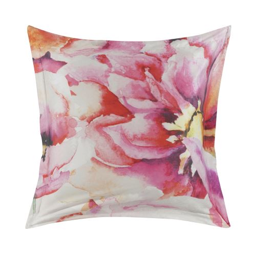 Essix - Taie d'oreiller carrée Floraison Multicolore - 64 x 64 cm