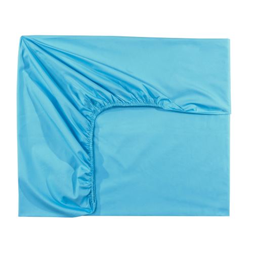 Essix - Percale coton Drap Housse Cerule - 90 x 220 cm