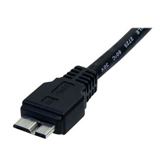 StarTech.com Câble USB 3.0 SuperSpeed 0,5 m - Cordon USB A vers USB Micro B Mâle / Mâle - 50 cm Noir - Câble USB - Micro-USB de type B (M) pour USB type A (M) - USB 3.0 - 50 cm - moulé - noir - pour P/N: DKT30CVAGPD, S251BMU313, S251BMU3FP, S251BPU31 - 1