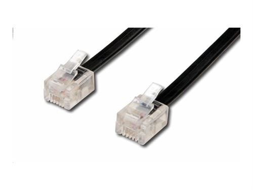MicroConnect câble de téléphone - 3 m - noir