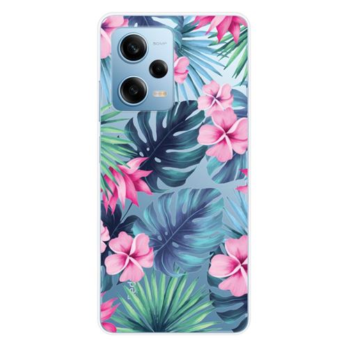 Coque en silicone imprimée compatible Xiaomi Redmi Note 12 Pro 5G Poco X5 Pro Tropical Aquarelle