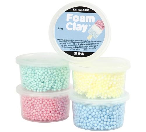 Assortiment pâte à modeler autodurcissante - Extra Large Foam Clay - Pastel - 5 pcs