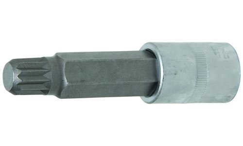 DOUILLE MALE SPLINE (XZN - MULTIDENTS) CARRE 1/2 - EMBOUT xzn 16 mm long 100 mm - Oc-pro