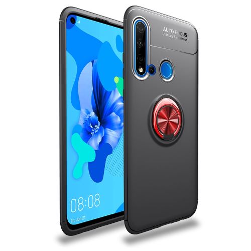 Coque en TPU avec béquille noir/rouge pour votre Huawei P20 lite (2019)/Nova 5i